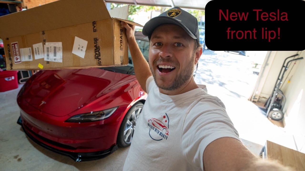 Я установил передний бампер на свою Tesla Model 3 Highland!