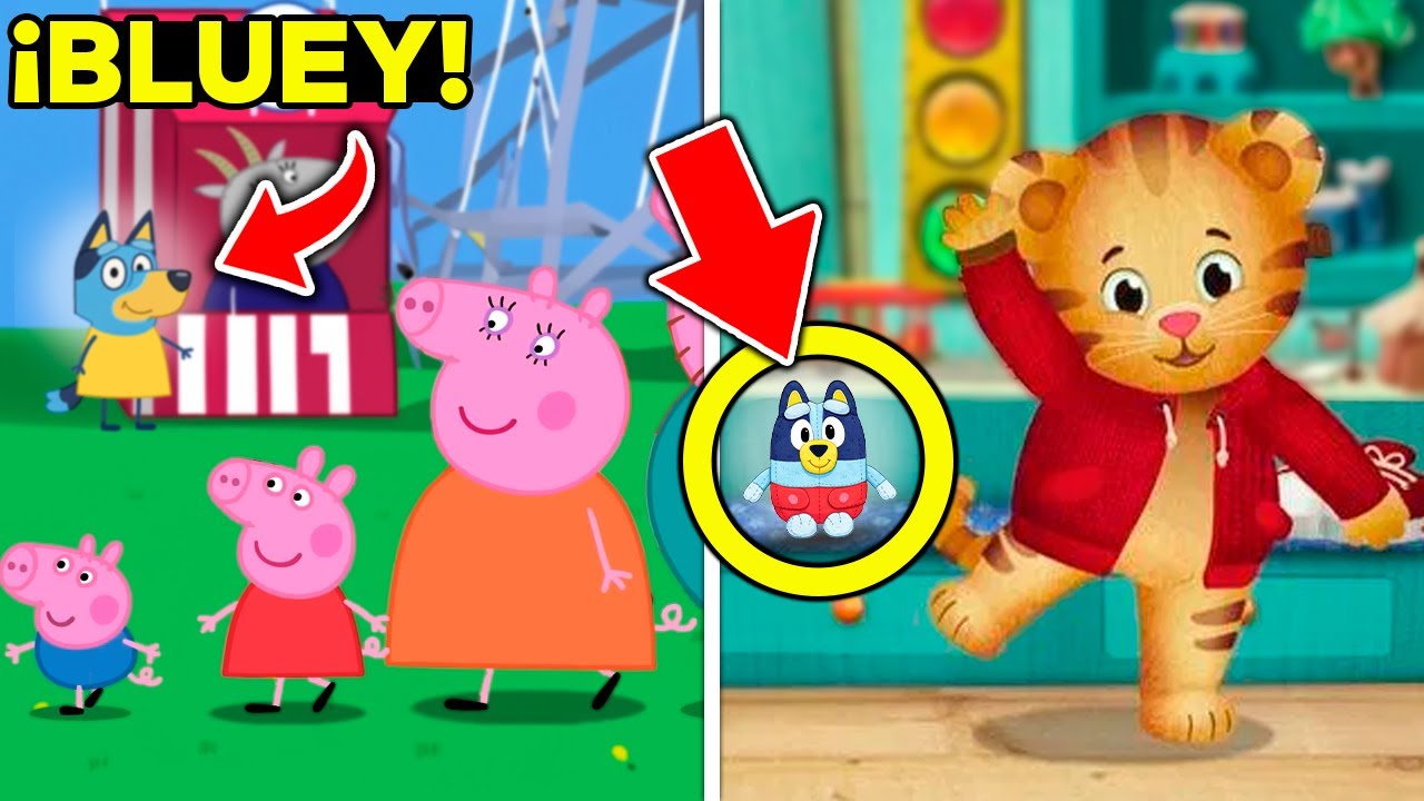 9 APARICIONES y REFERENCIAS de Bluey en Otros Dibujos Animados y Series!