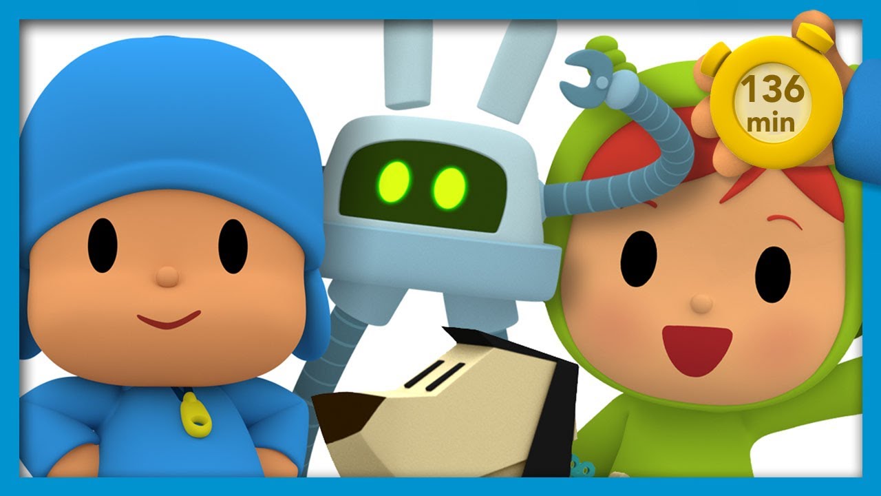 🤖 POCOYO & NINA EPISODIOS COMPLETOS - Amigos Robots 136 min | CARICATURAS y DIBUJOS ANIMADOS