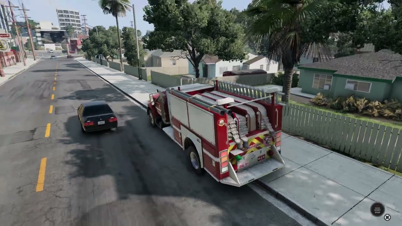 BeamNG drive -video 173- -MD SERIES FIRE TRUCK MOD-