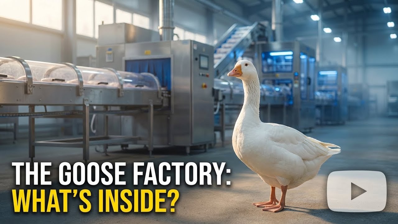 Inside the Goose Factory 🏭 | How Down & Foie Gras Are Produced at Industrial Scale