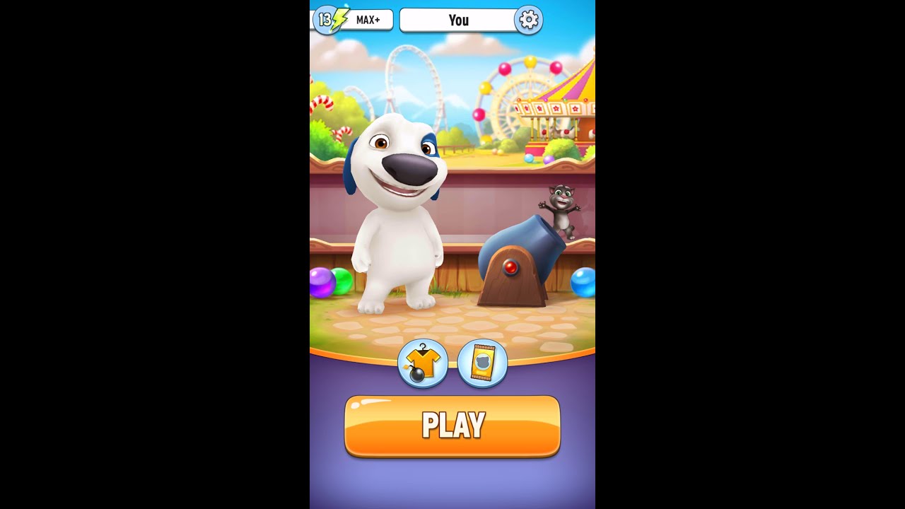 talking tom bubble shooter