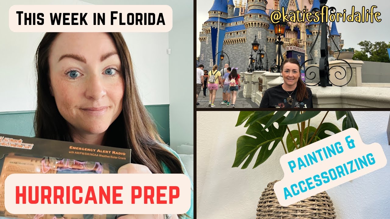 Weekly Vlog | Hurricane prep | Painting & Accessorising