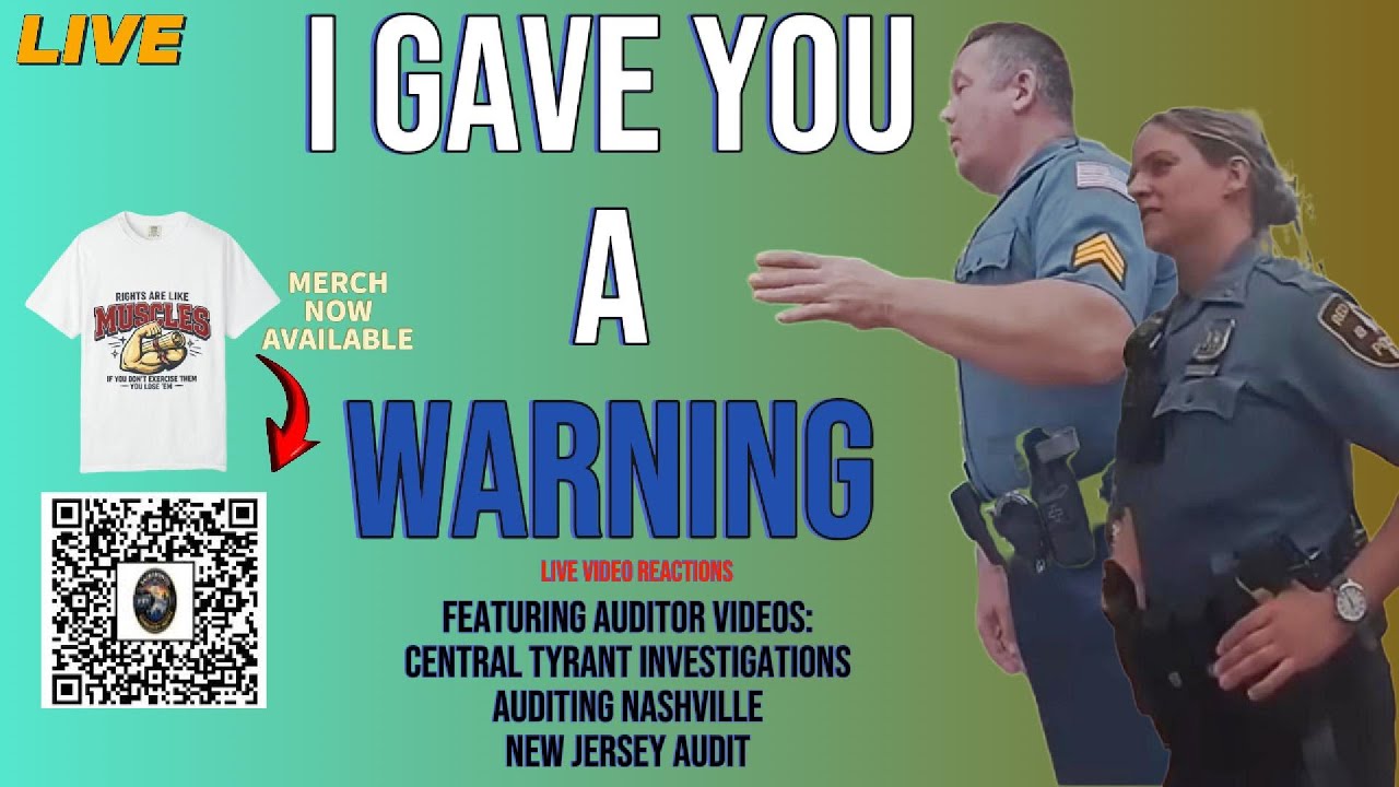 I Gave you a Warning! - #Live First Amendment Auditor Reactions