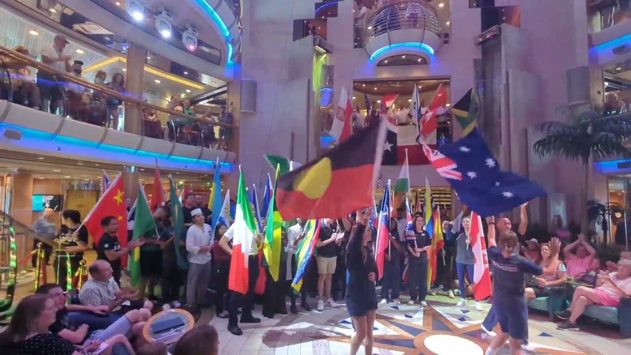 Royal Caribbean's Radiance Of The Seas Parade of Nations - Mar 27, 2023 Sailing