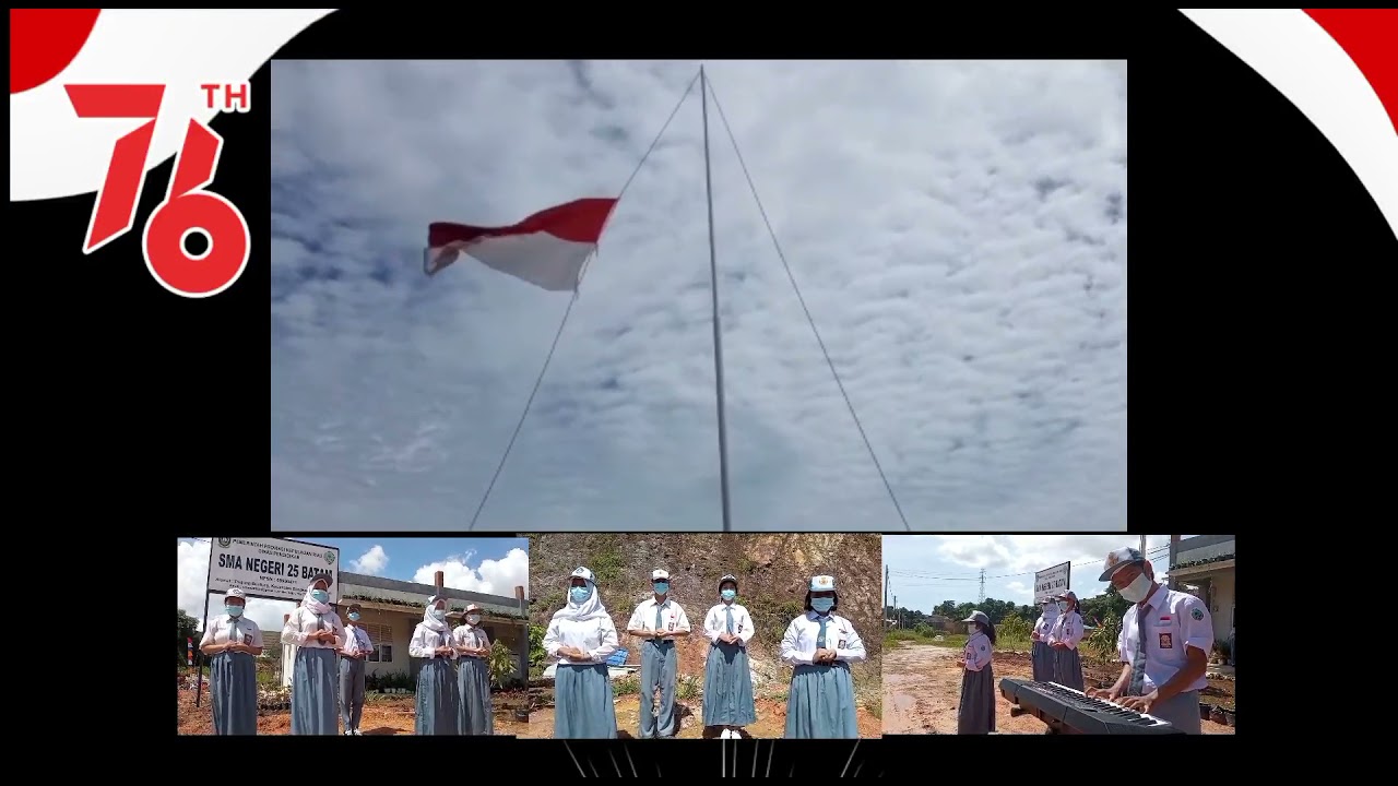 SMAN 25 Batam Memperingati DIRGAHAYU RI KE-76 Dengan apa ada-nya