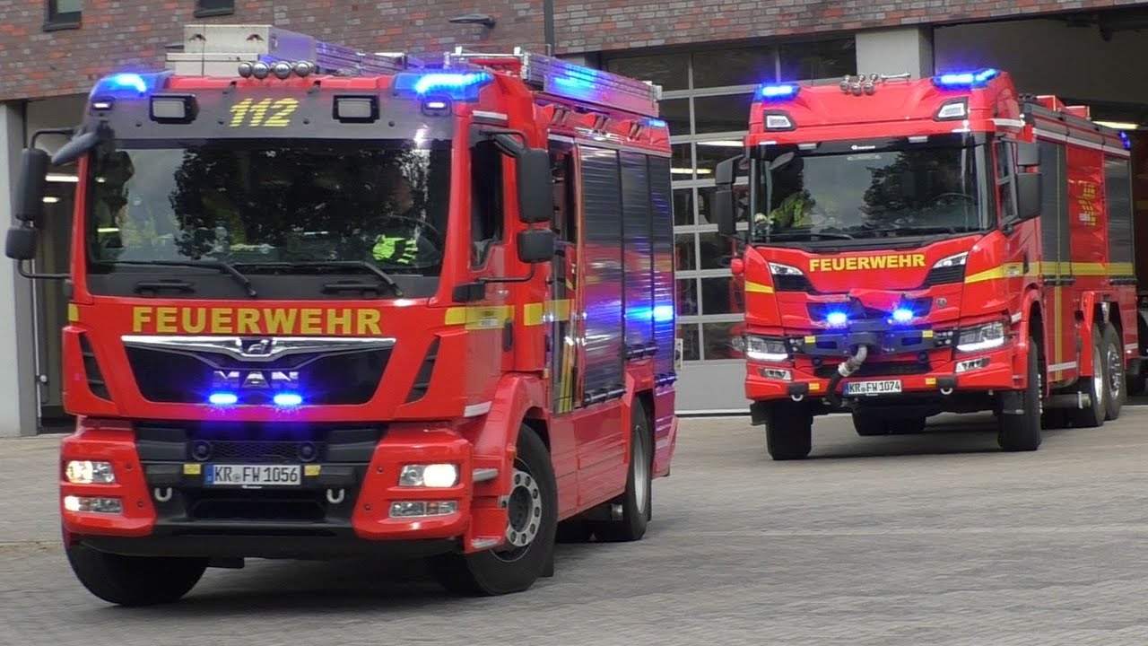 Einsatzfahrten Feuerwehr und Rettungsdienst in Krefeld