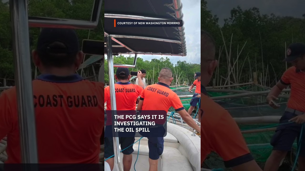 Oil spill wreaks havoc in Aklan town, authorities rush to contain damage