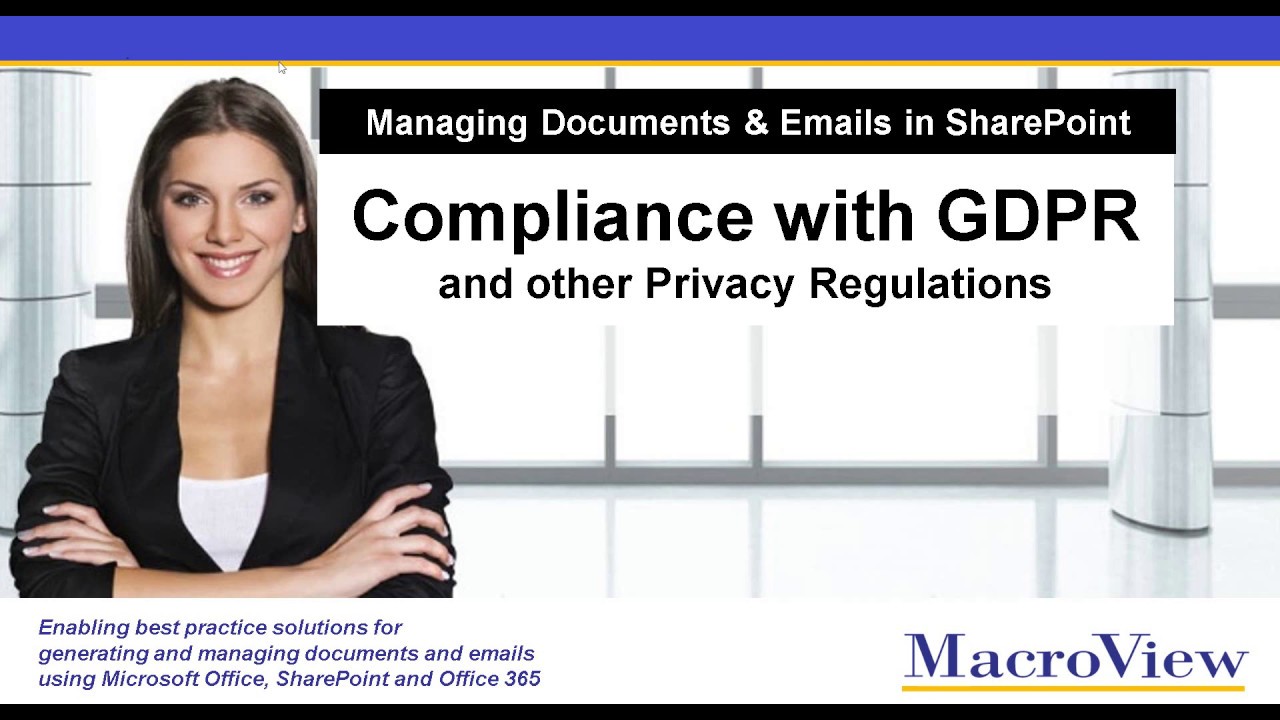 GDPR Compliance when Managing Documents and Emails in Office 365
