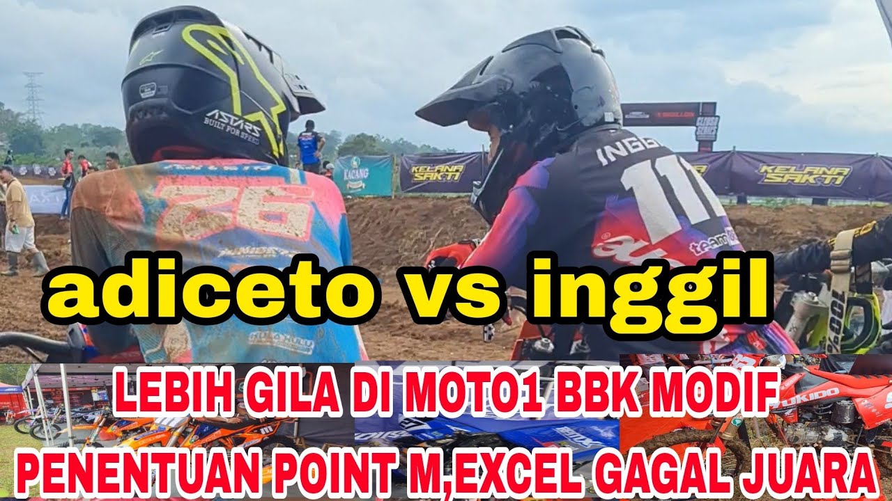 PERTARUNGAN DI MOTO 1 BBK MODIF LEBIH SENGIT GILA BANYAK YG J4TOH