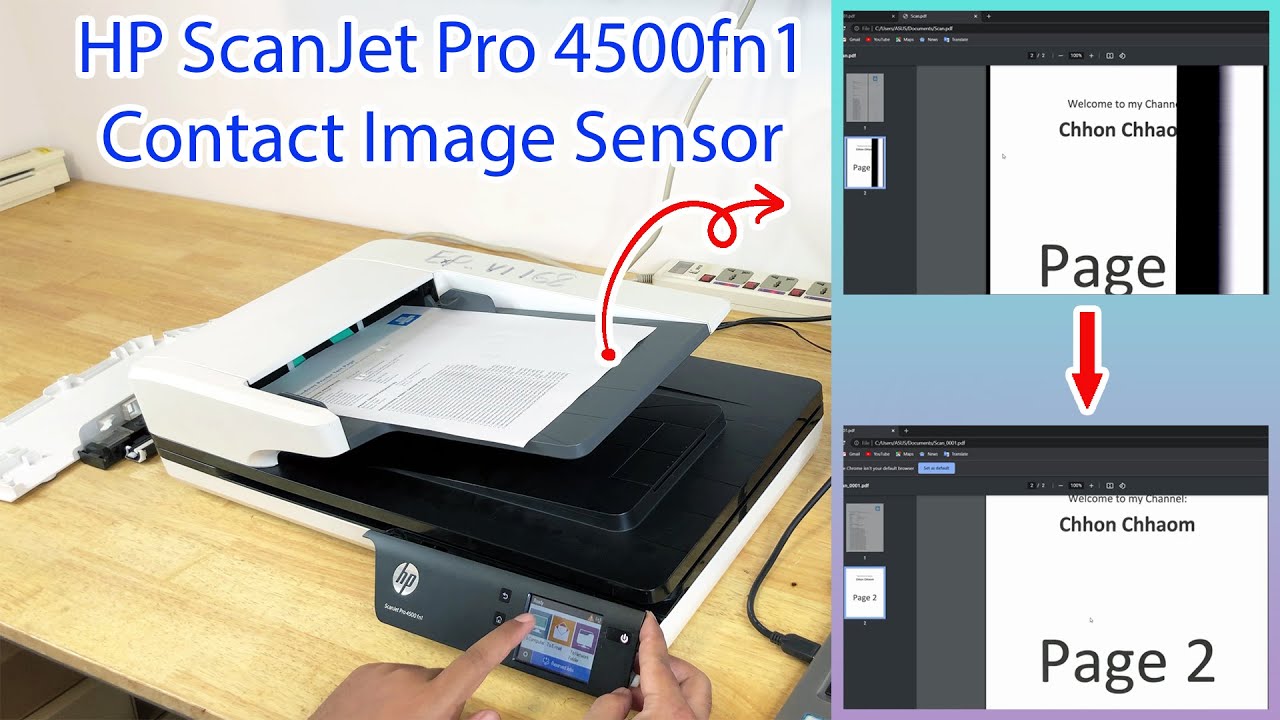 How to change HP ScanJet Pro 4500fn1 Contact Image Sensor (CIS)