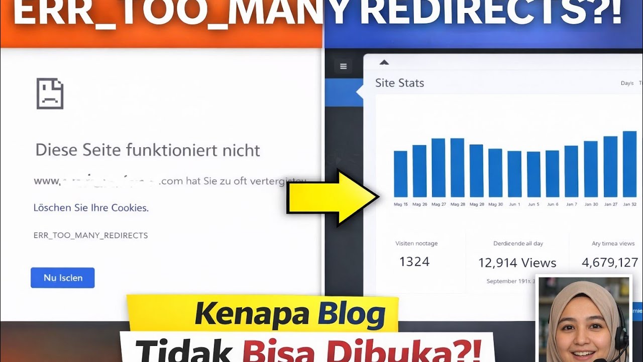 Blog Tidak Bisa Dibuka? ERR_TOO_MANY_REDIRECTS & Maintenance Error (Pengalamanku)