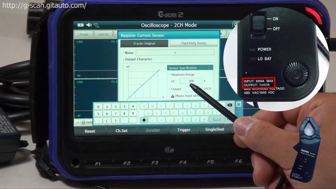 [G-scan] How to use G-scan2 High and Low Current Clamps and Third Party Device