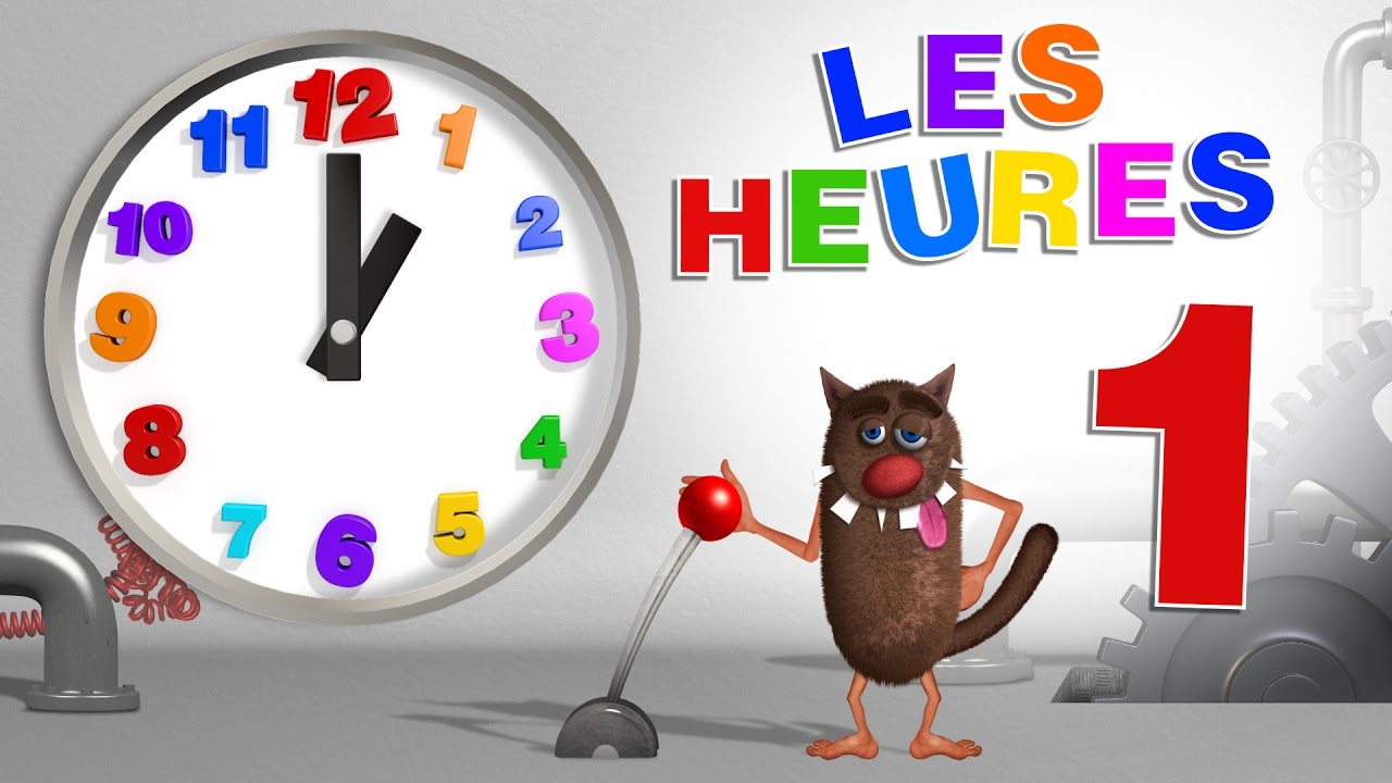 Foufou - Apprendre aux enfants à lire l'heure (Learn to read a clock for Kids, Toddlers - Serie 01)