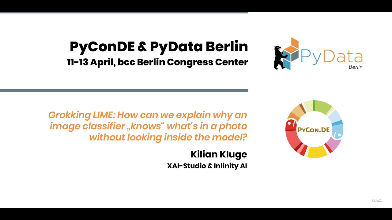 Kilian Kluge: Grokking LIME: How can we explain why an image classifier 