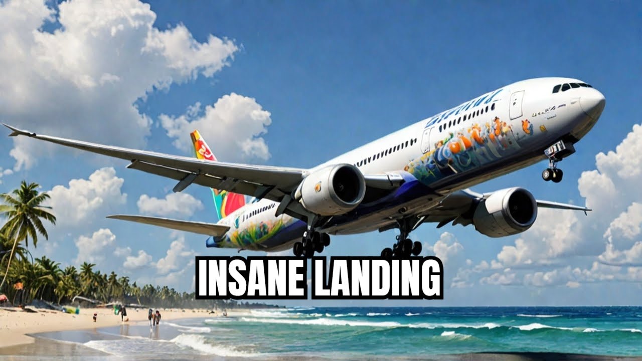 Air France Boeing 777 NAILS INSANE Princess Juliana Airport Landing