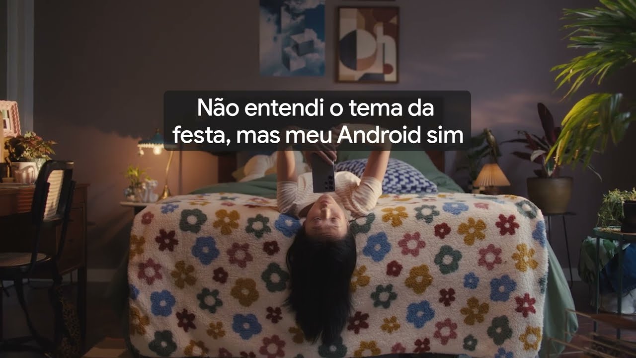 Não entendi a vibe da festa, mas meu Android sim.