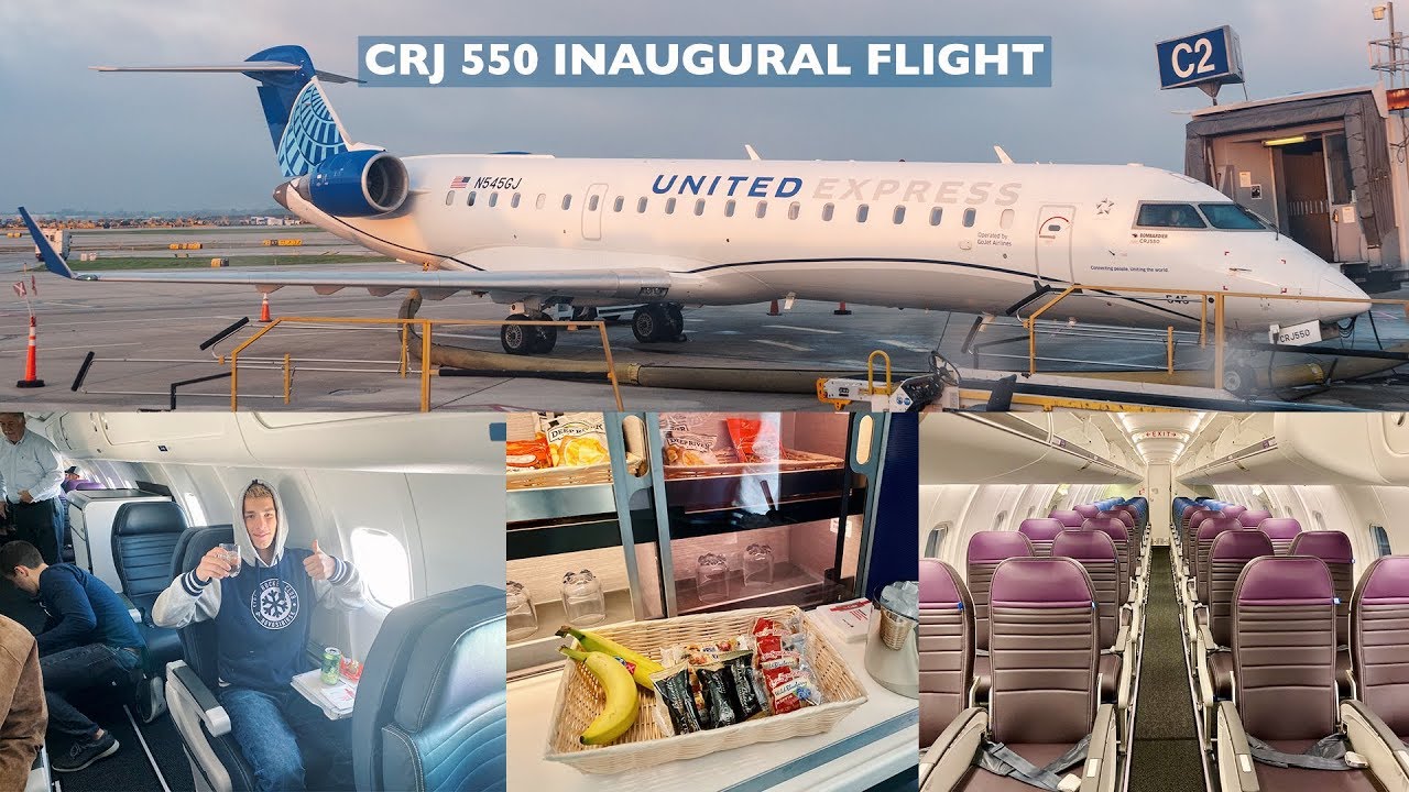 Flying on United's CRJ 550 Inaugural Flight