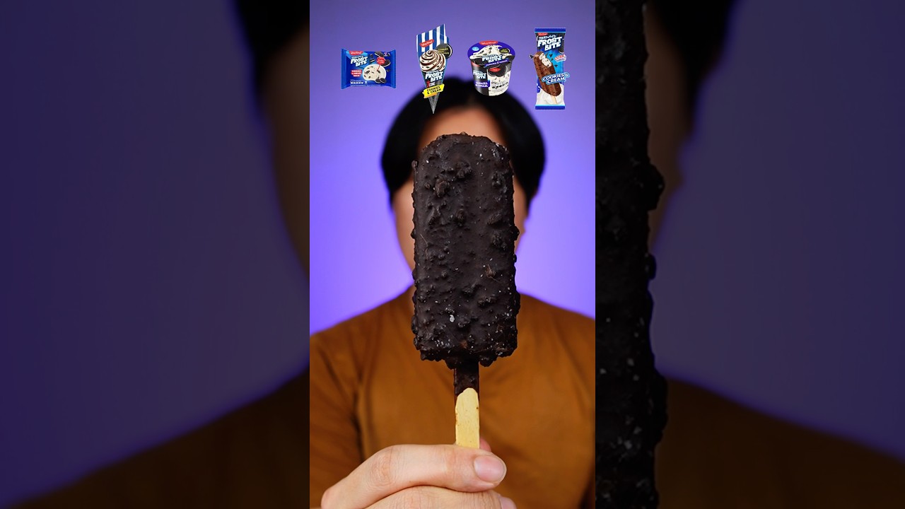 EATING VARIOUS FROSTBITE COOKIES & CREAM ICE CREAM