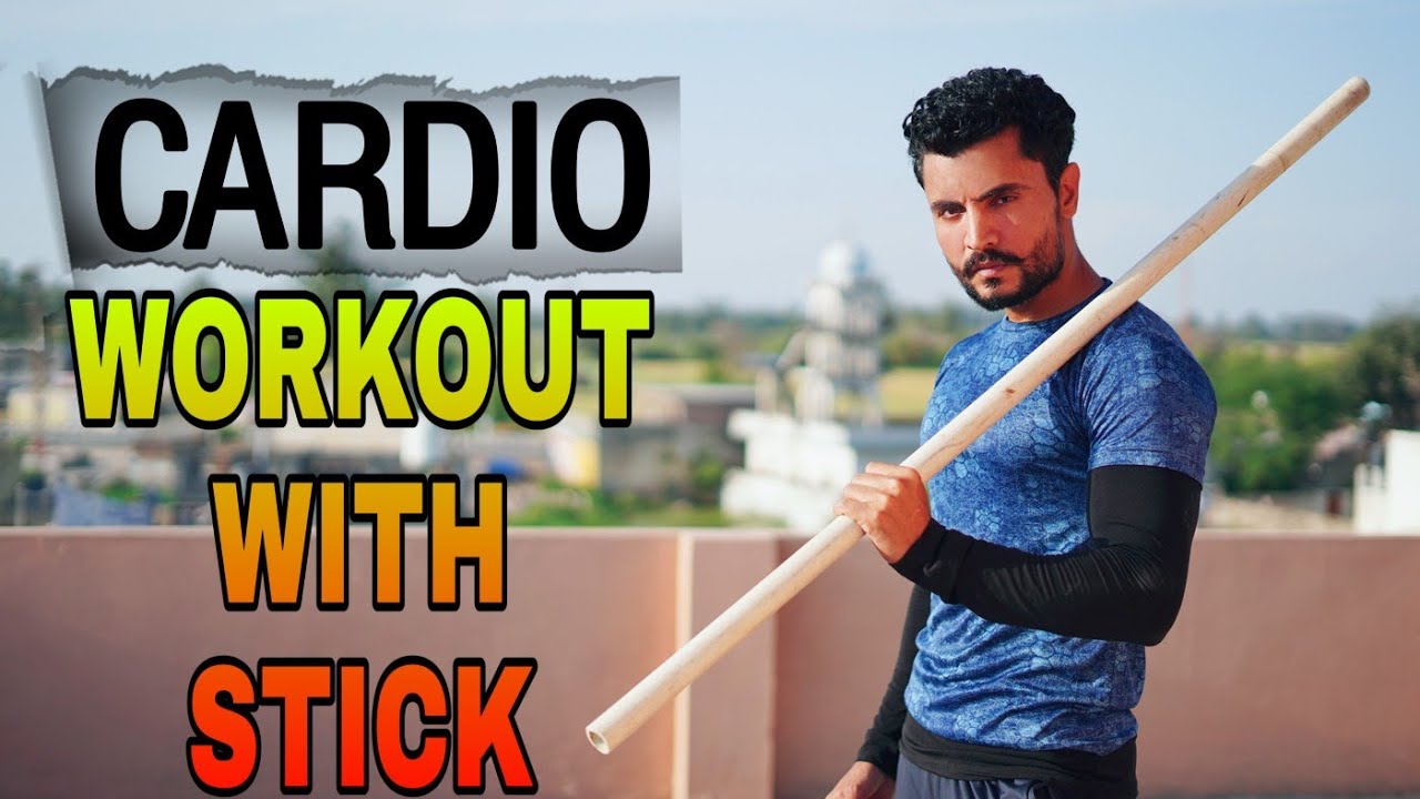 Stick cardio workout for burn fat | 10 min stick workout | लठ के साथ कसरत
