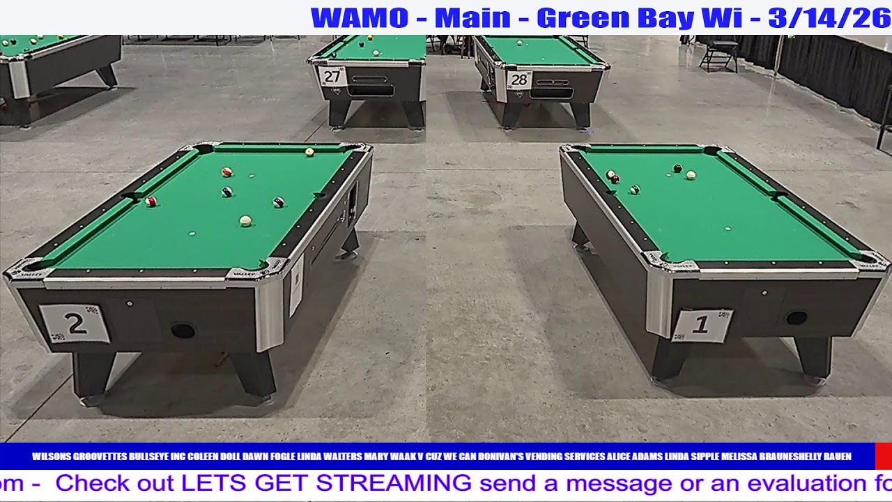 WAMO - Ladies Teams Div 1 Finals - Wilsons Groovettes V Cuz We Can - Green Bay Wi - 3/14/26