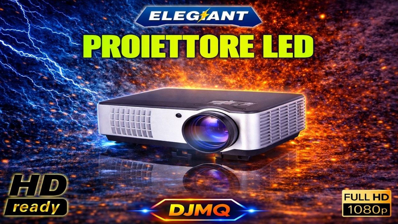 🎬PROIETTORE► Elegiant HD 2800 LUMEN (recensione ITA)