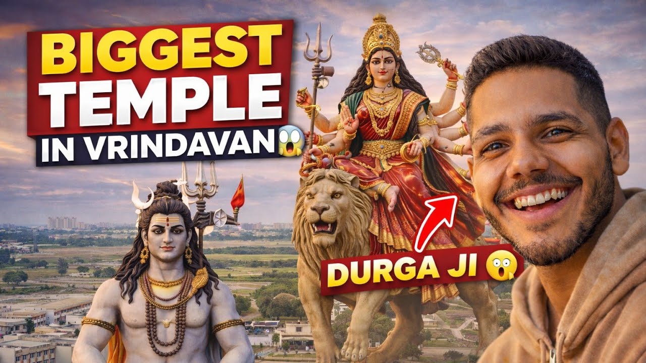 I Visited the Biggest Char Dham Temple in Vrindavan 😮🙏