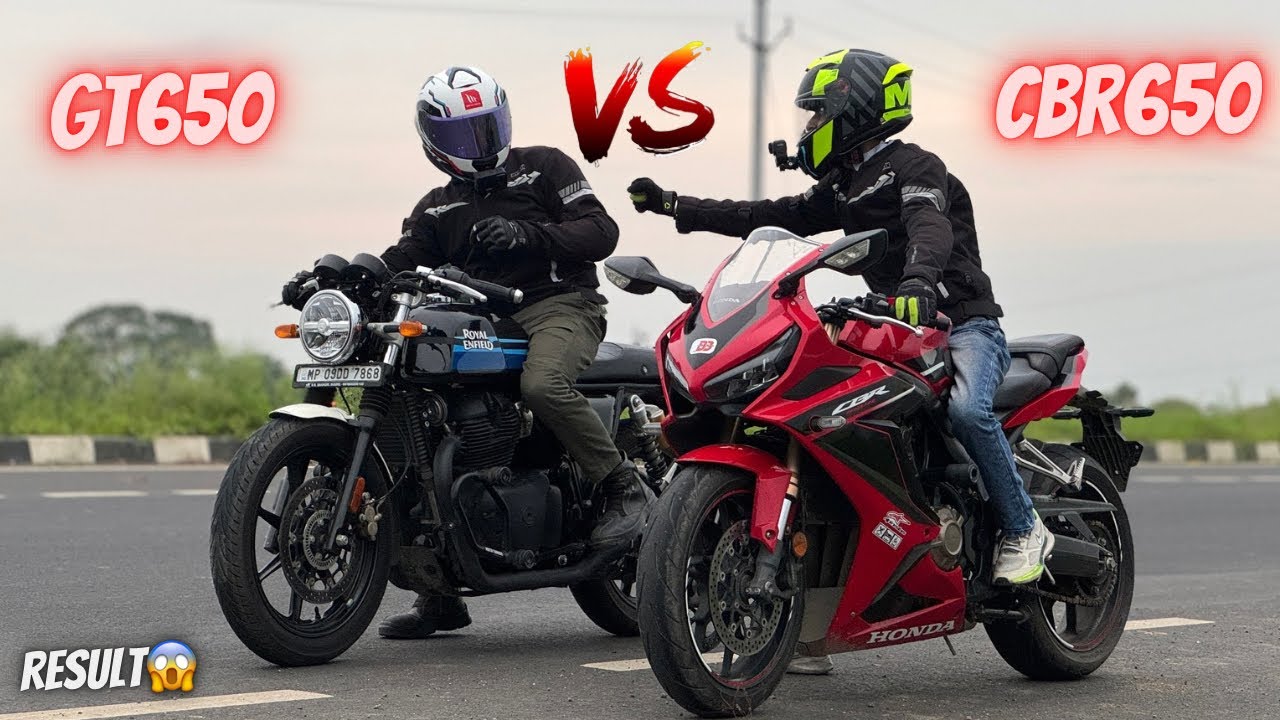 CBR 650R VS GT650 Drag Race 😱 | Top End Drag Race 🥵|
