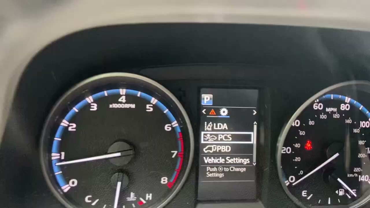2017 Toyota RAV4 oil change reset maintenance message