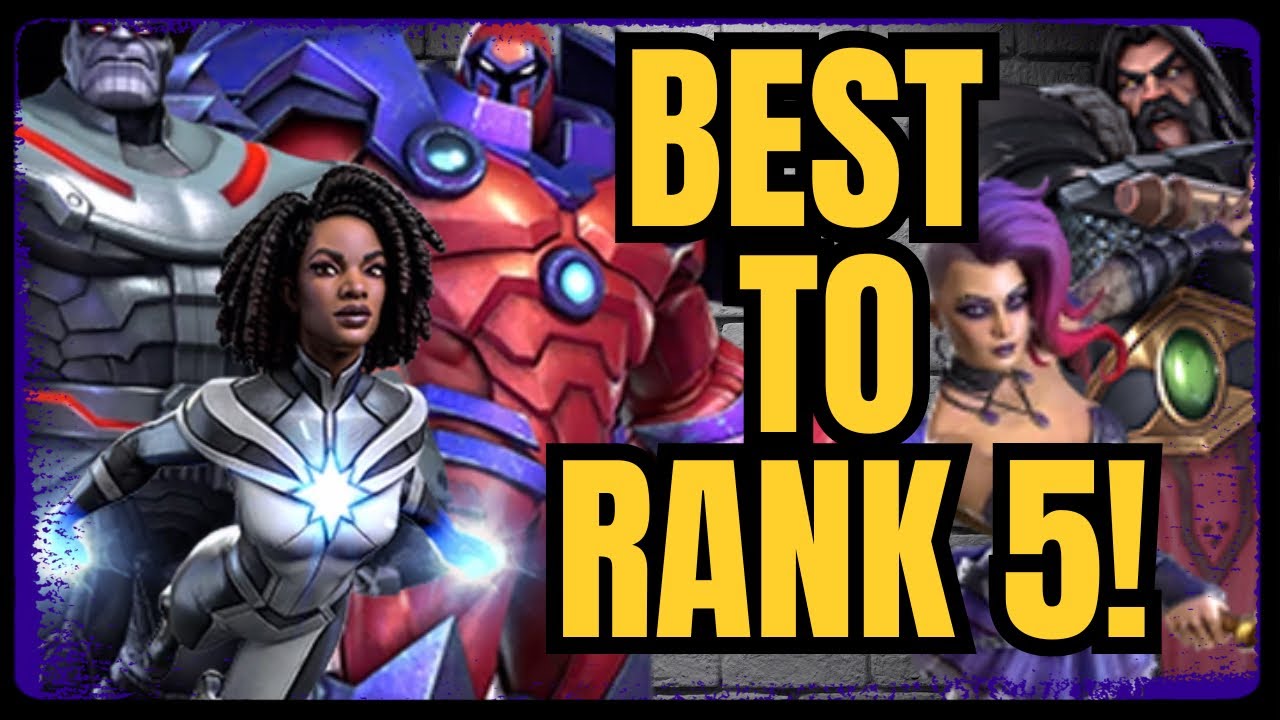 Best Champions In MCOC To Take To Rank 5! + Who Would I Rank Of Each Class!