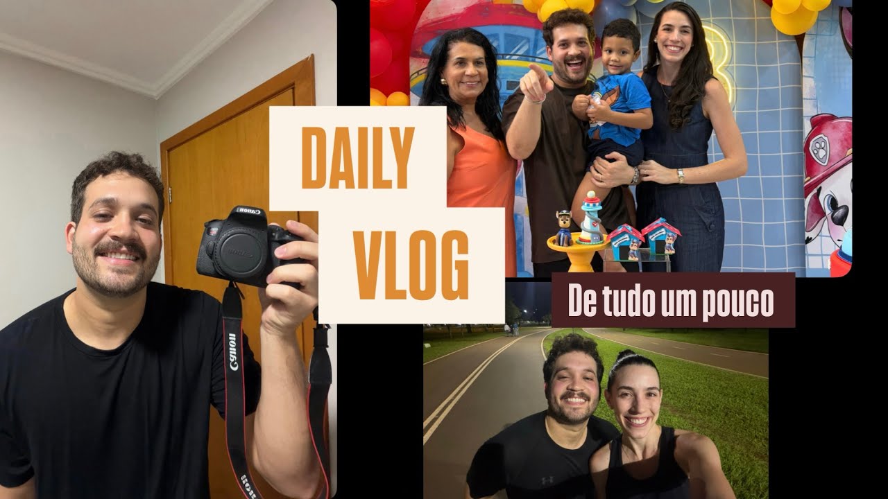 Fotografia, aniversário e CORRIDA 