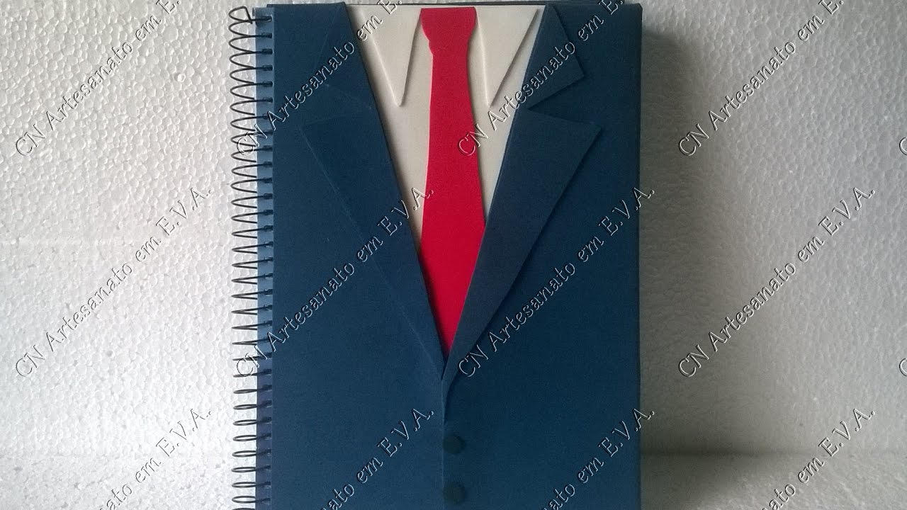 Capa caderno de terno em e.v.a.