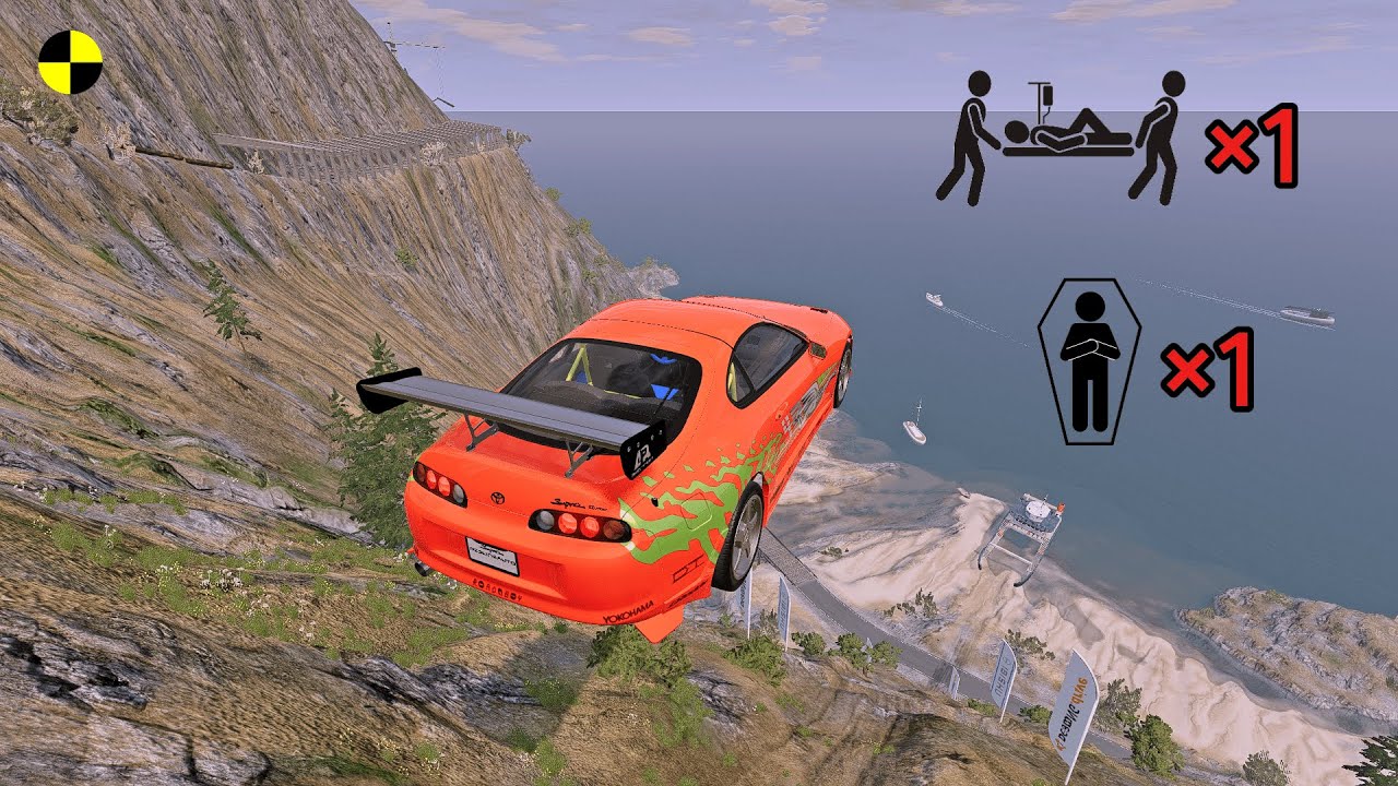 Realistic High-Speed Car Crashes in BeamNG.drive #82 | Ultra Detailed Crash Compilation