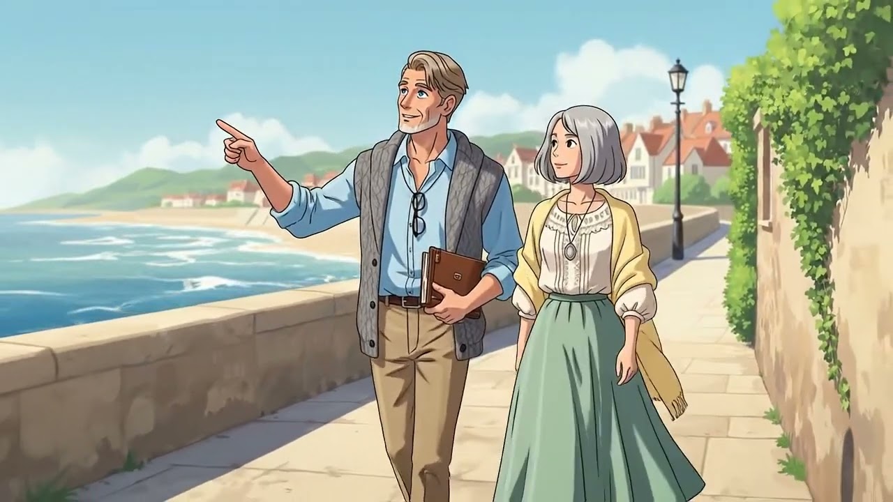 Visiting a Small Coastal Town - Ghibli World Style