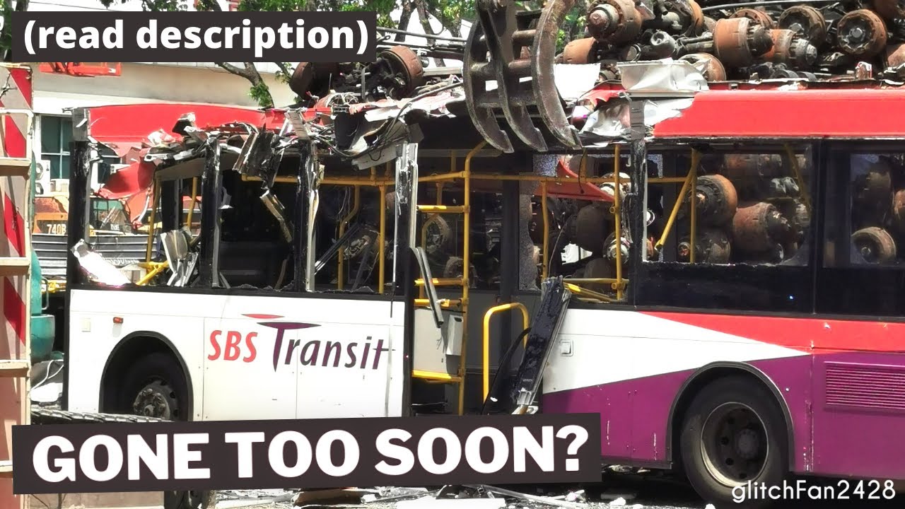 Scrapping SBS Transit Volvo B10BLE (Singapore's First CNG Bus)