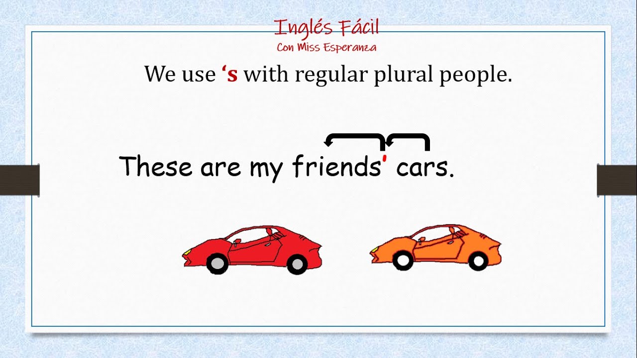 How to use Possessive 's (possessive nouns). Apostrophe 's. #learnenglish #aprenderingles