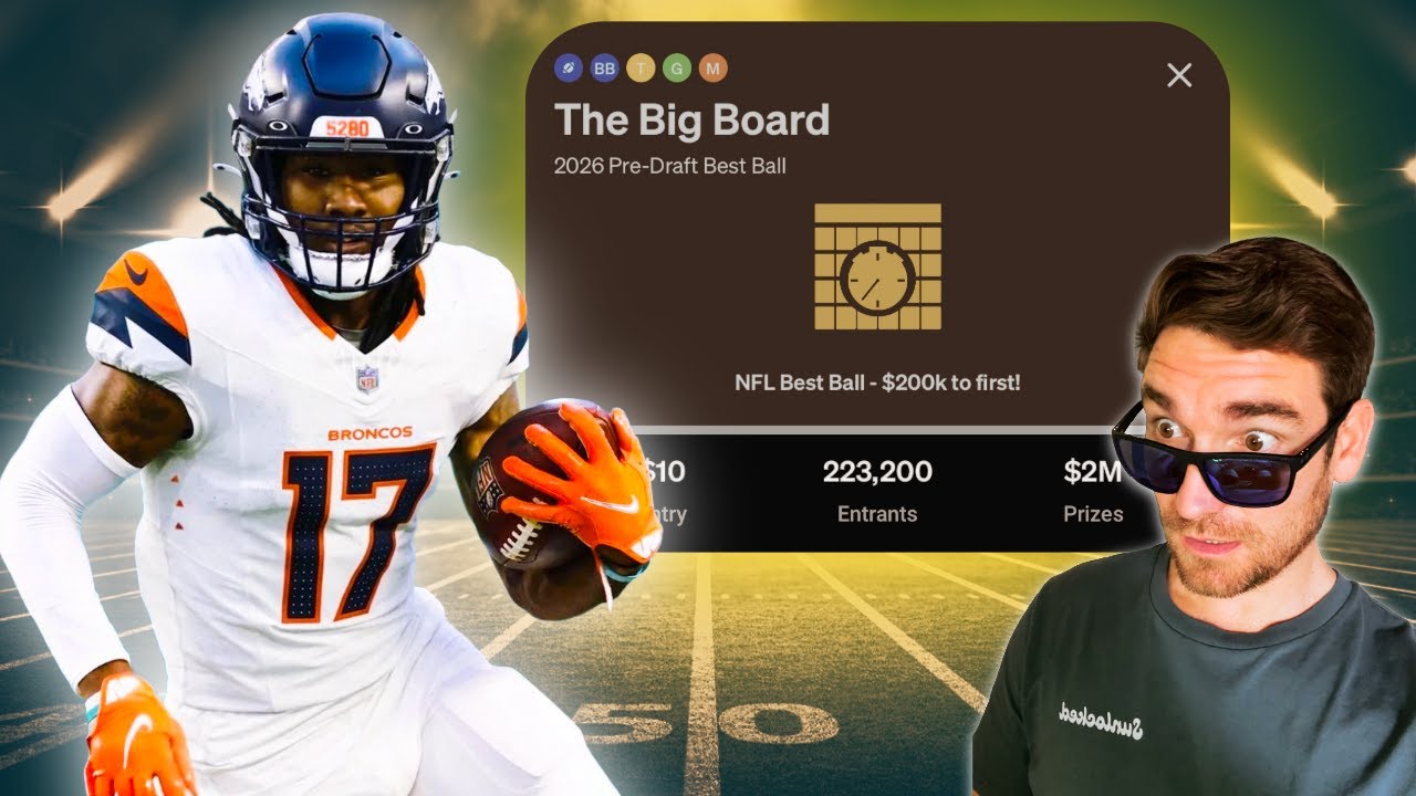 Expert NFL Big Board Draft (waddle to the broncos)