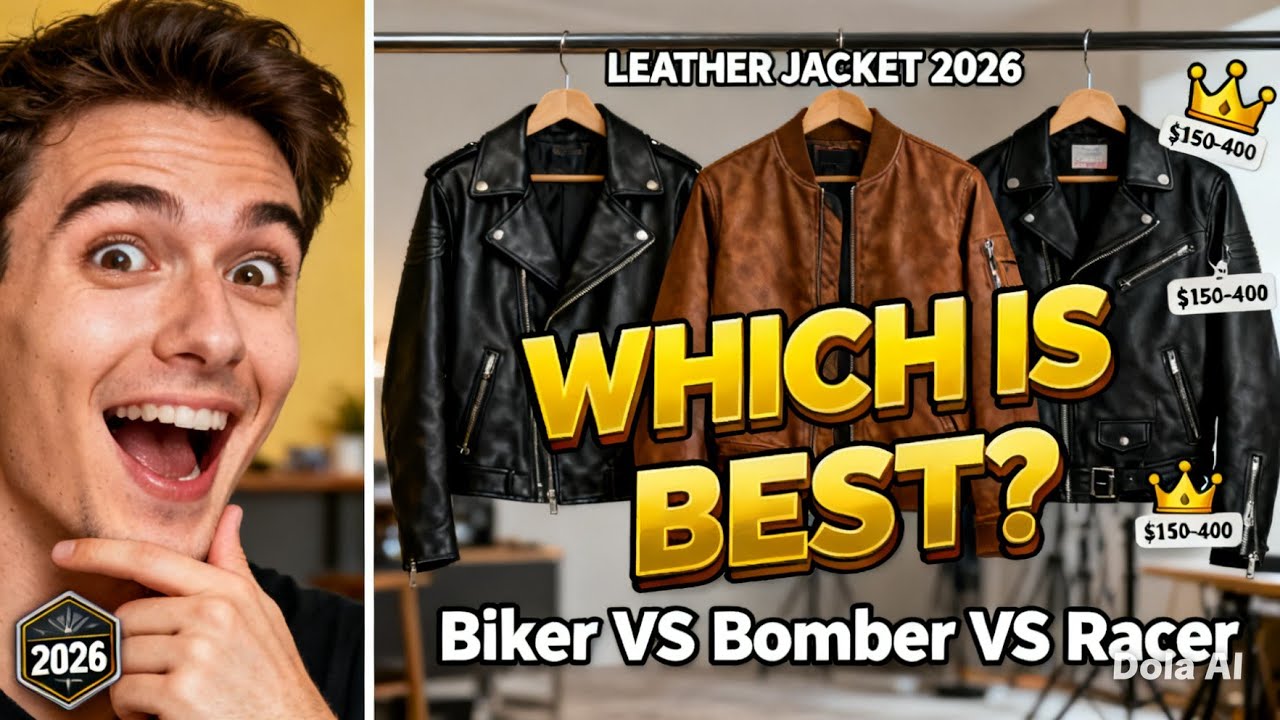 🧥 Which Type of Leather Jacket 2026 Is Best? Biker vs Bomber vs Racer - Which Is The Best?