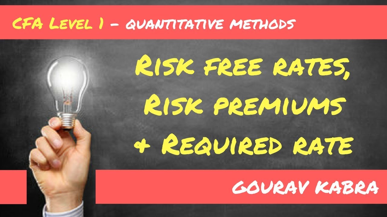 CFA LEVEL 1 - Risk free rates, Risk premiums & Required rate - GOURAV KABRA