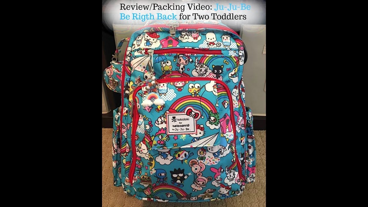 Review/Packing Video: JuJuBe Be Right Back (brb) for Two Toddlers
