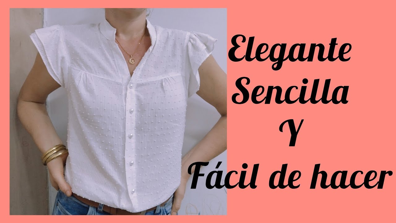 Blusa Camisera Elegante y Fácil de Hacer