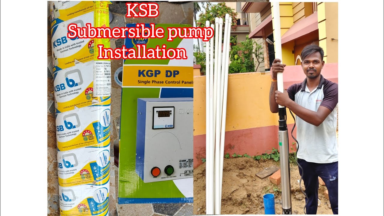 KSB submersible pump installation #how to install submersible pump #jaquar #ksb18 #cri #Batliboy
