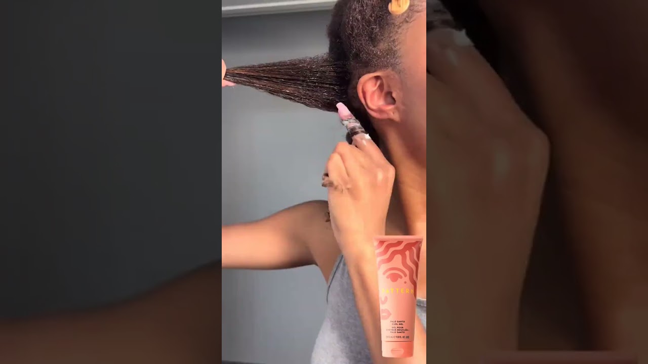 New curl cocktail, who dis? 🤩 💜😚 tries a new hair cocktail using Palo Santo Curl Gel, Palo Santo