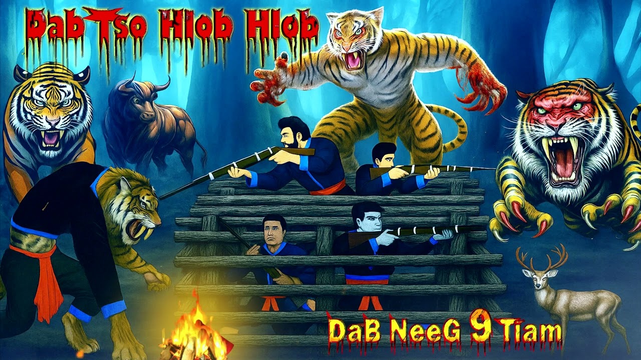 dab neeg thaum ub txoj kev yos dab tsov hlob hlob dab tsov heev heev