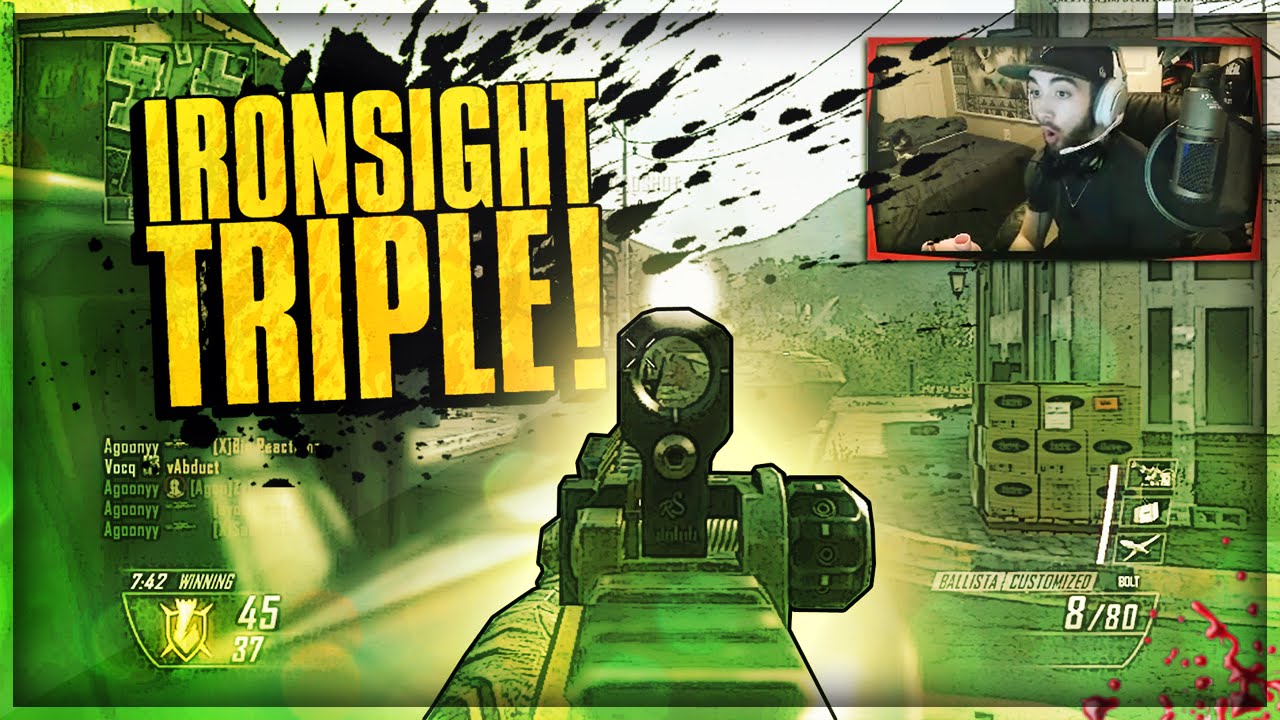 IRONSIGHT TRIPLE!! (BO2 Clips & Funny Moments) - FaZe Agony