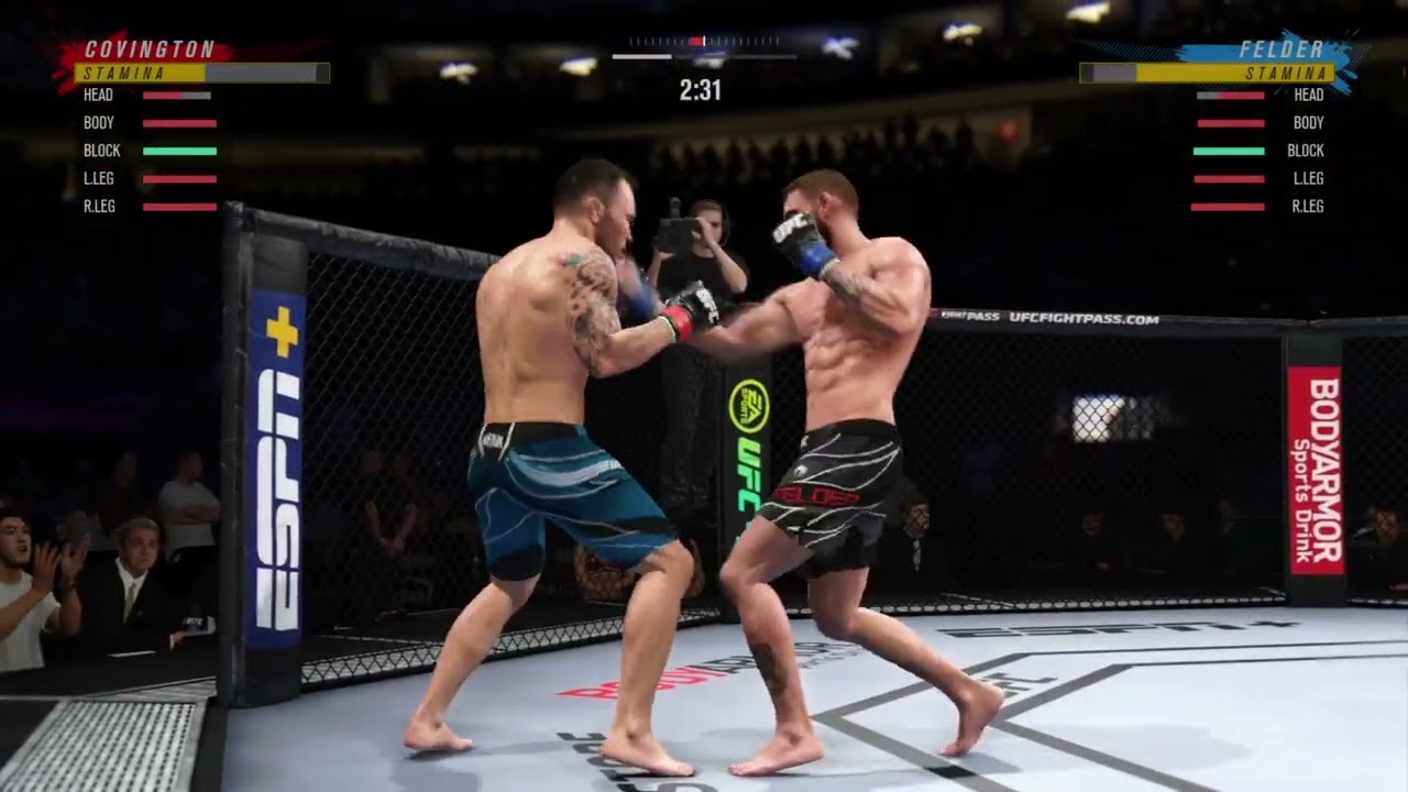 UFC 4 fight Covington vs felder 