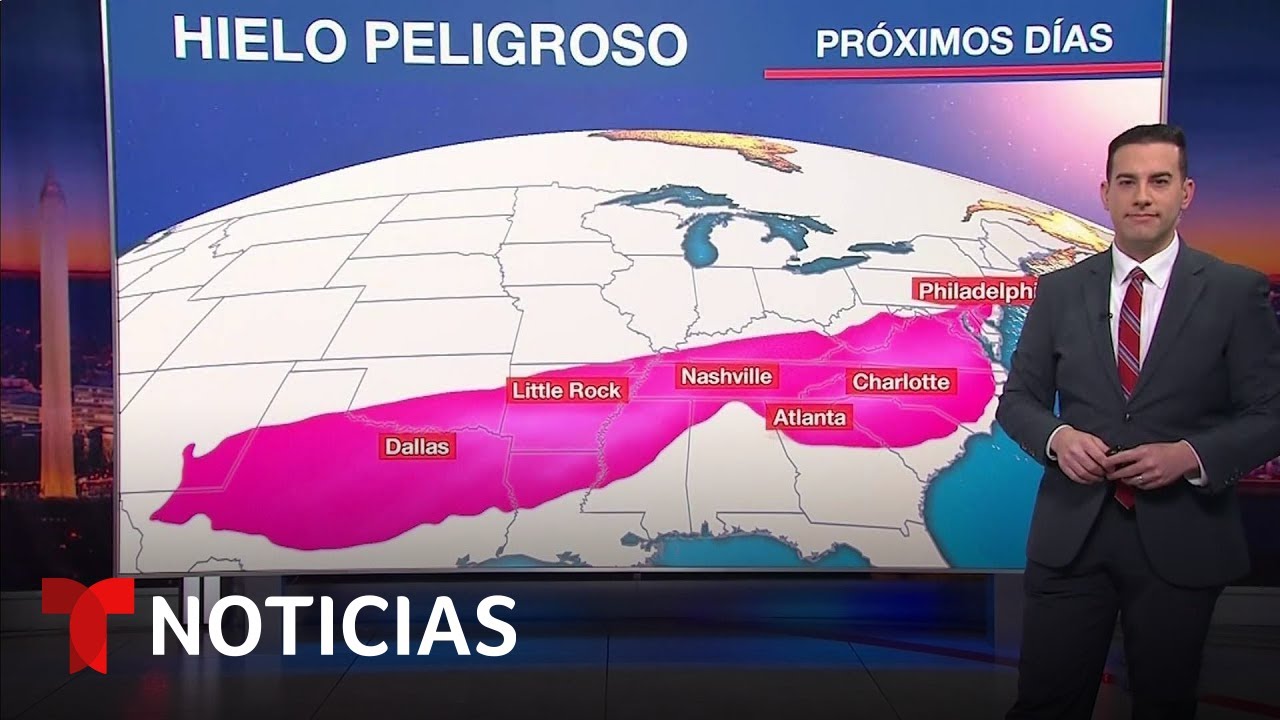 Este es el pronóstico de la ruta de la tormenta invernal que se avecina | Noticias Telemundo