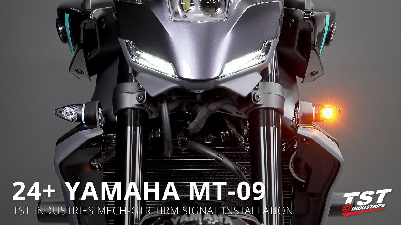 How to Install TST Mech-GTR LED Front Turn Signals on 2024+ Yamaha MT-09 by TST Industries