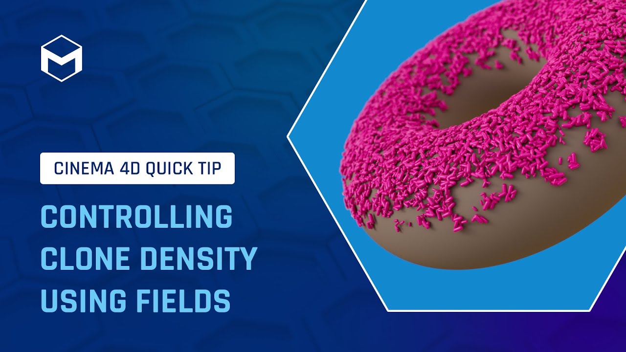 #C4DQuickTip 124: Управление плотностью клонов с помощью полей в Cinema 4D