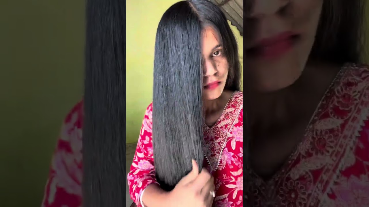 Wet hair combing real sound 